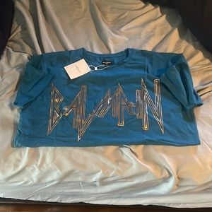 Balmain short sleeve shirt size XL brand new